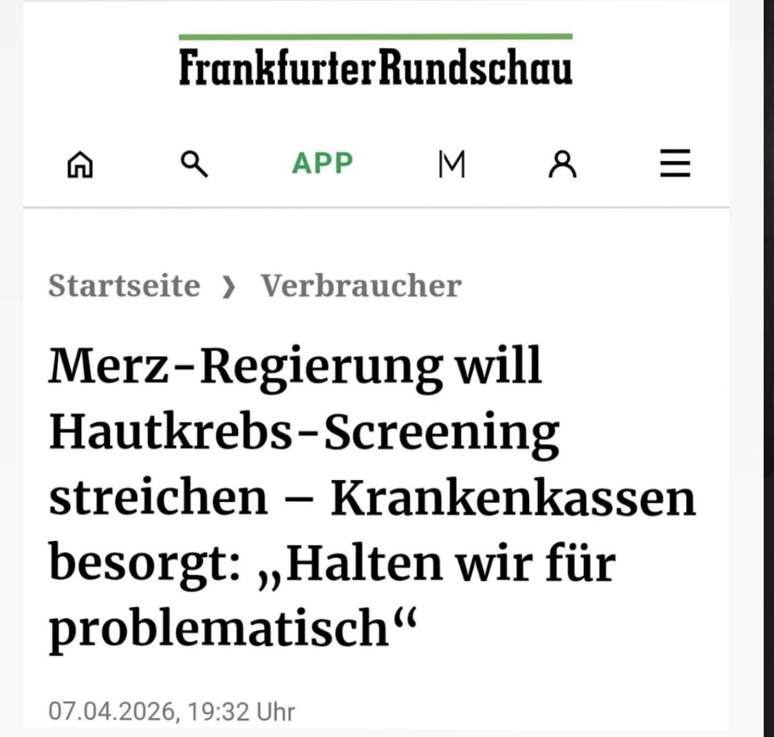 Problematisch??

Es ist eine Katastrophe!
Diese Schnapsidee wird sich kostenmässig auf Dauer negativ bemerkbar machen.
Eine erneute Fehlleistung der
Regierung.
<a href="/bundeskanzler/">Bundeskanzler Friedrich Merz</a> .
<a href="/ninawarken/">Nina Warken</a> 
<a href="/fr/">FrankfurterRundschau</a> 

#MerzRücktritt