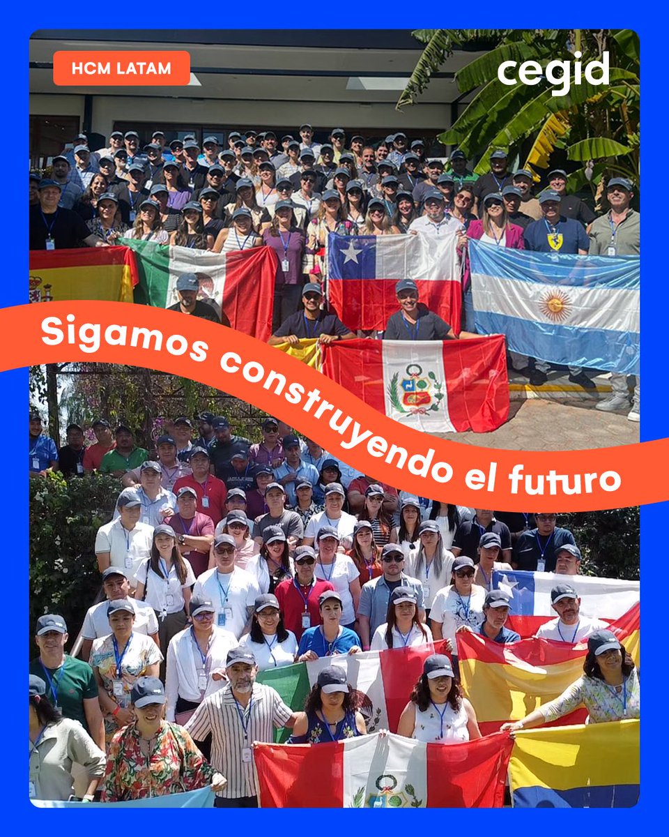 CegidLATAM's tweet photo. #TBT sobre un encuentro que nos dejó mucho más que buenos recuerdos
En marzo vivimos "Sigamos construyendo el futuro", una jornada dedicada a los equipos de Hub Norte y Hub Sur pensada para reconectar, alinear prioridades y reforzar cómo trabajamos como equipo en la región. https://t.co/DOyfjBONU2