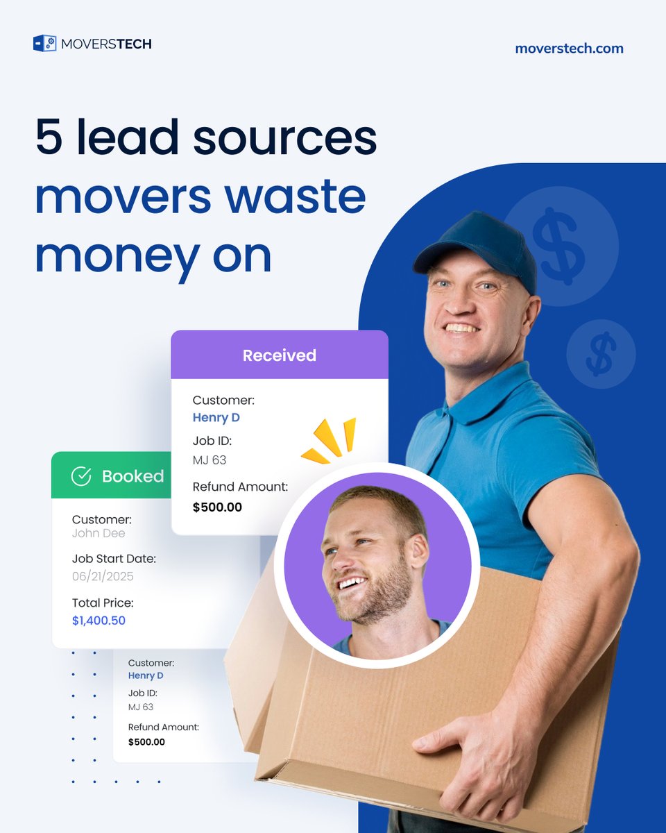MoversTechCRM's tweet photo. You’re already paying for leads.

So why aren’t they turning into booked jobs?

👉 https://t.co/zjKp2jlac7 https://t.co/pY5tUENhKd
