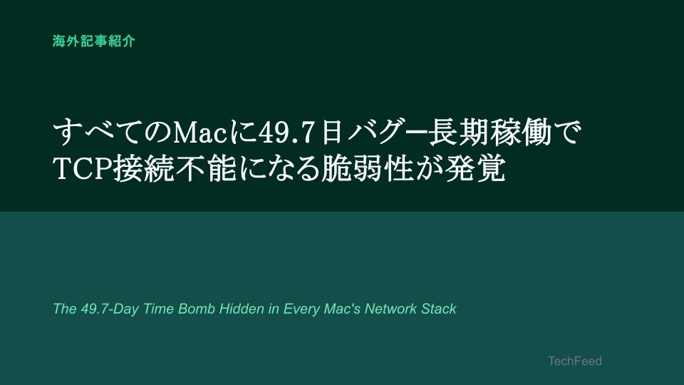 TechFeed公式 tweet media