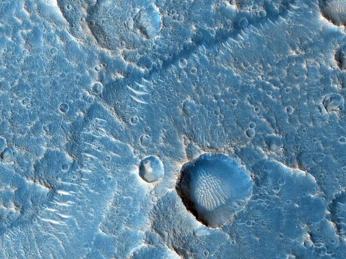 HiRISE's tweet image. HiPOD: A Fluvial Valley in Arabia Terra

This observation features a fluvial channel and a possible palaeolake basin, the extent of which has been calculated based on outlet valley elevation. 

uahirise.org/hipod/ESP_0768…
NASA/JPL-Caltech/University of Arizona
#Mars #science #NASA
