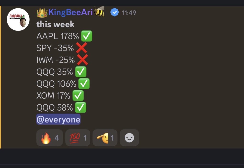 aristotlegrowth's tweet photo. My trades this week and last week. Feel free to compare and contrast as yall please. https://t.co/h8TDJpgUoM