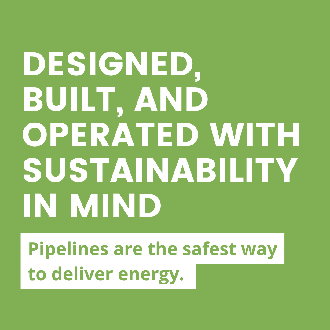 LEPipelines's tweet photo. #Pipelines are designed, built, and operated to minimize environmental impact every step of the way. #PipelineSafety #Sustainability https://t.co/SXX7cyfomQ