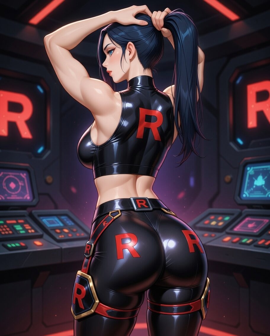 💙se siente tan bien volver a mi uniforme del Team Rocket luego de estar el dia entero con mi disfraz de sheriff

💙*terminaba de cambiarse de ropa en el vestuario del HQ*

❤️&amp;🔄 para ver desde la puerta
💬o✉️ dime, que necesitabas?

#TeamRocketSlut #Caitlyn #SweetCheeks
