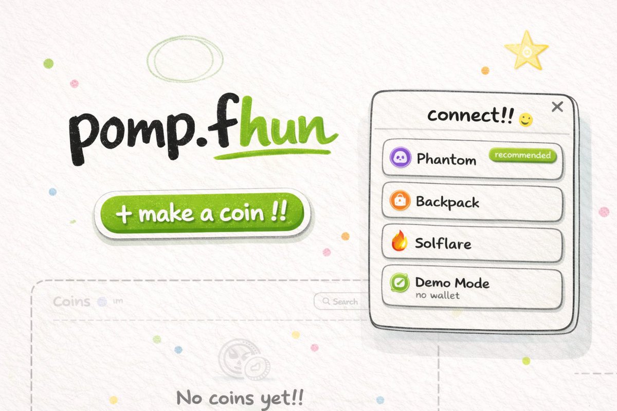 POMP_OG's tweet photo. Some Products Try To Impress With Features. This One Wins With Personality ✨
Pomp.fhun Keeps The Path Simple: Live On Solana, Built With Crayons, Wallet-ready, Demo-friendly, And Playful Enough To Make Coin Launching Feel Like Internet Culture Again.
#MemecoinTools #SolanaBuilders #CrayonCore