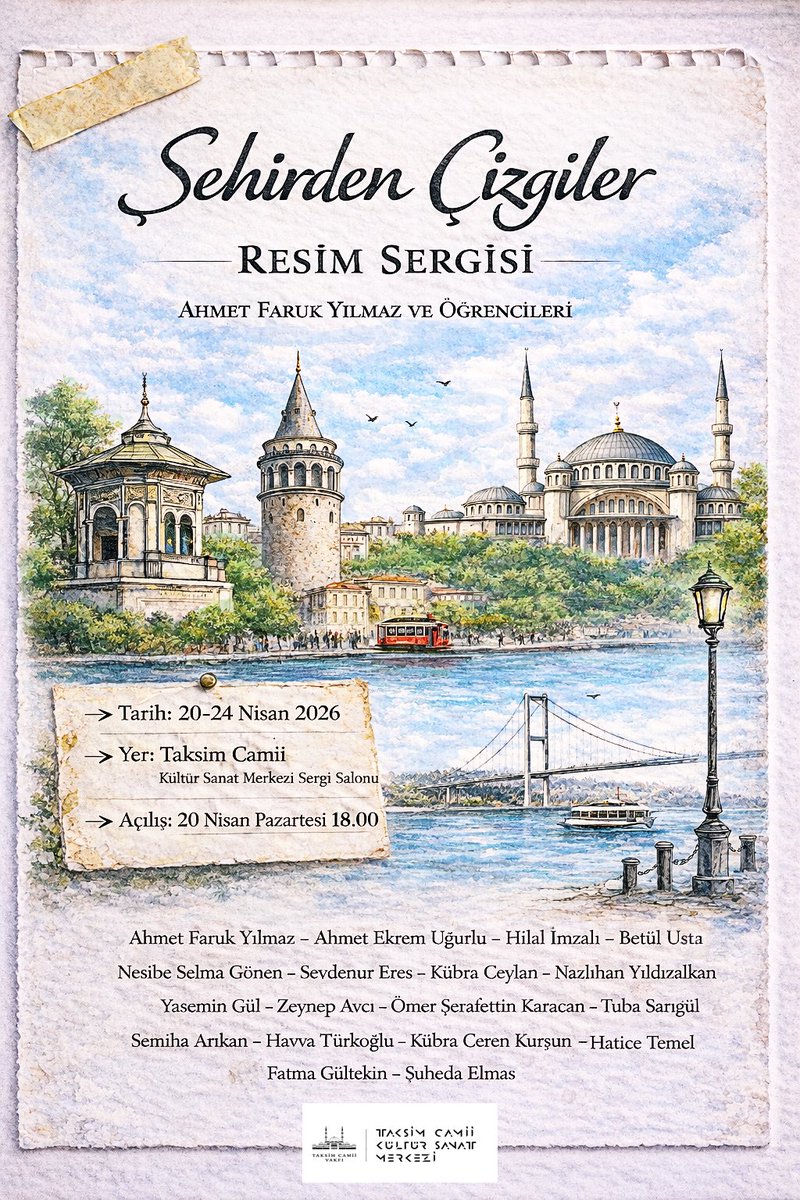 Merhabalar Efendim 

Taksim Camii Kültür Sanat Merkezinde başlayan atölye serüvenim şimdi aynı güzide mekanda özel bir sergiyle taçlanıyor.

Taksim Camii Kültür Sanat Merkezi bünyesinde, ayrıca çevrimiçi ve yüz yüze olarak farklı mekanlarda birlikte çizim yapma fırsatı bulduğum