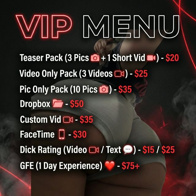 sandraxbarbie's tweet photo. VIP menu https://t.co/Vj2eL7bHFT