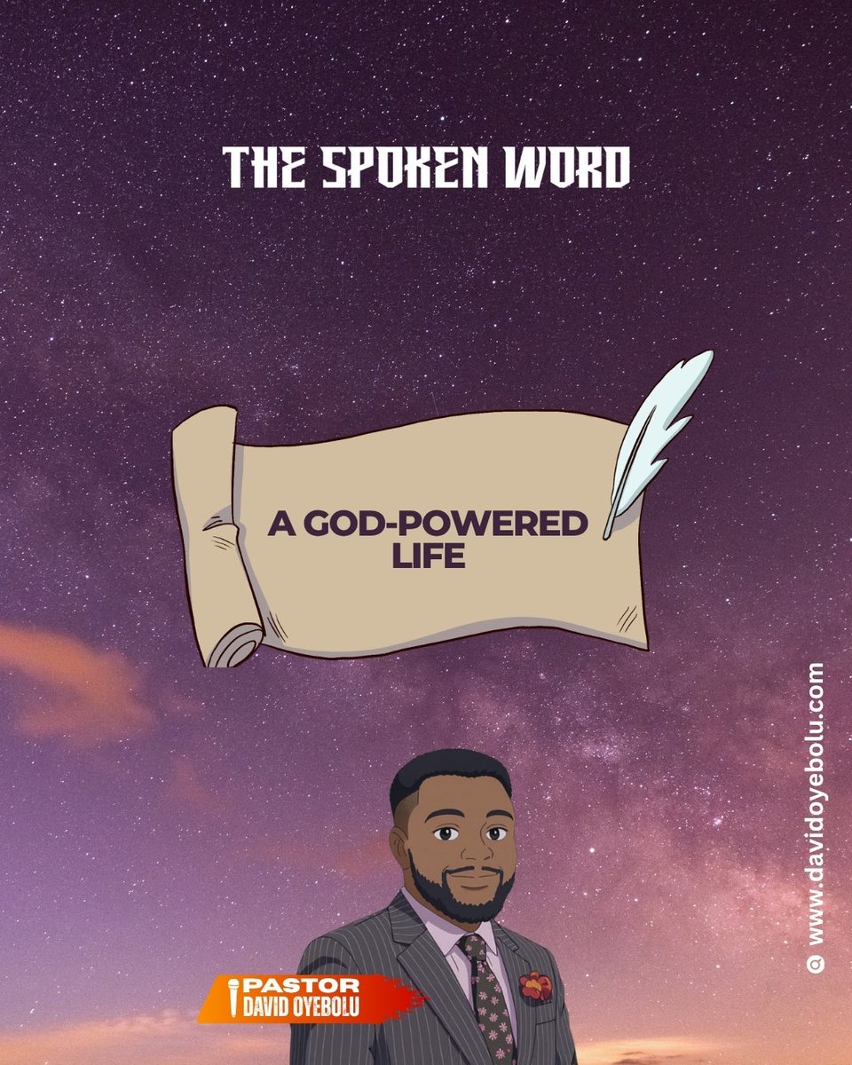 thebloomchurch's tweet image. Nuggets from today’s spoken word by @David oyebolu

A GOD-POWERED LIFE

#thebloomchurch  #davidoyebolu  #january  #2026 #quote