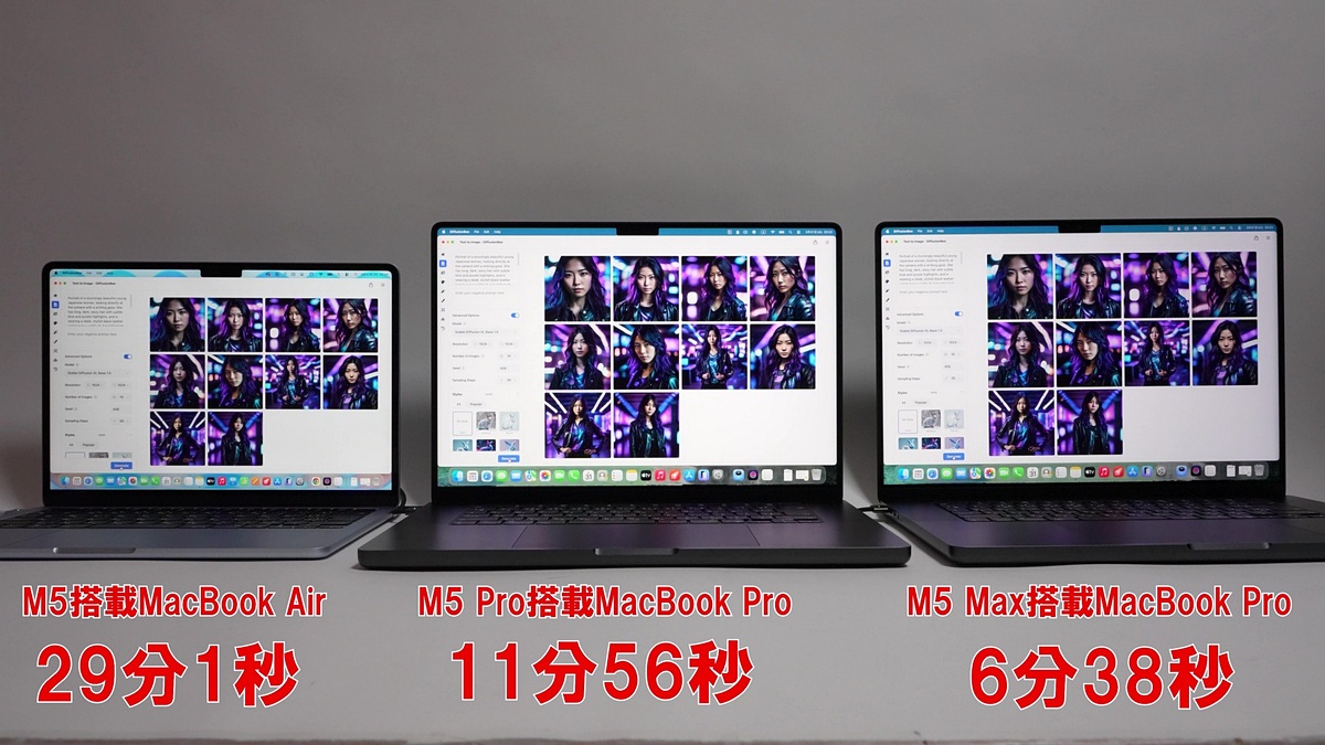 pc_watch's tweet image. さすがMacBook Pro M5 Max！秒間100トークン超え、画像生成4.4倍でM5とProを蹴散らす pc.watch.impress.co.jp/docs/topic/fea… #MacBook #MacBookPro