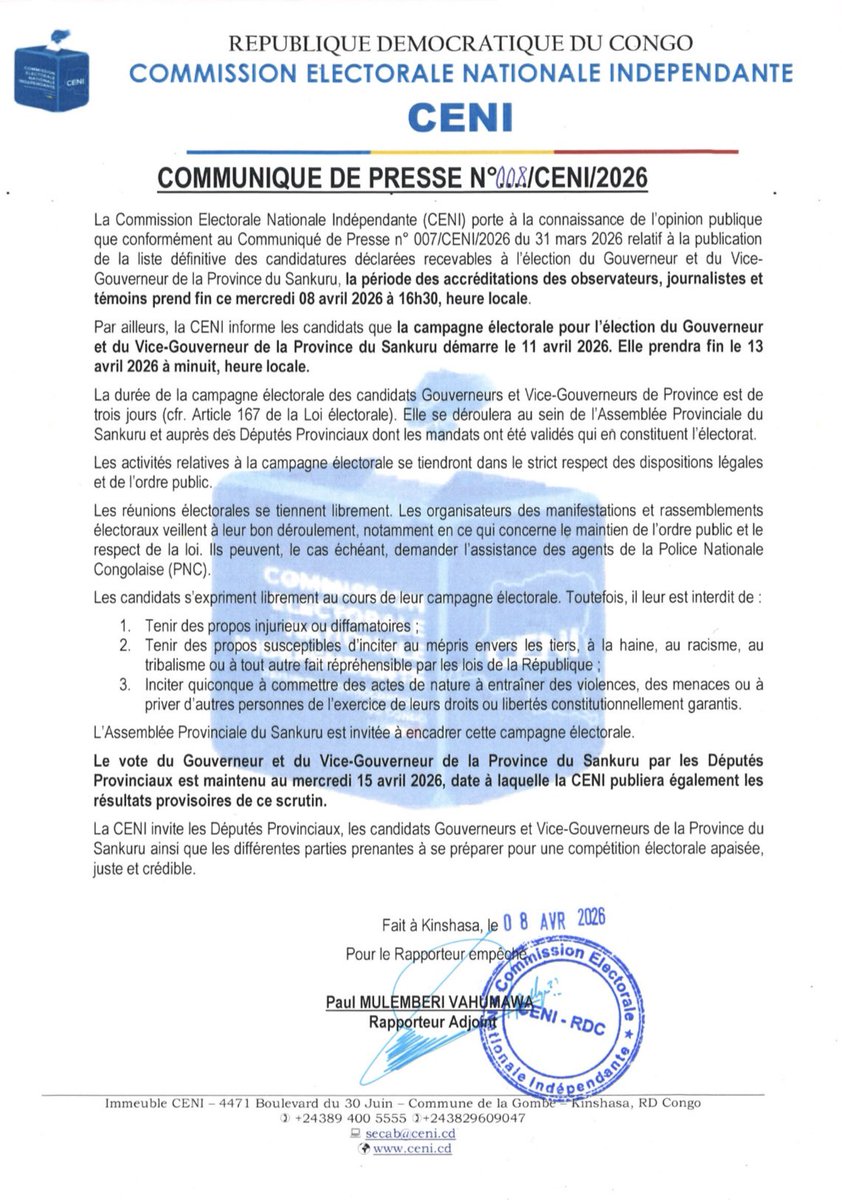 Ceni-RDC tweet media