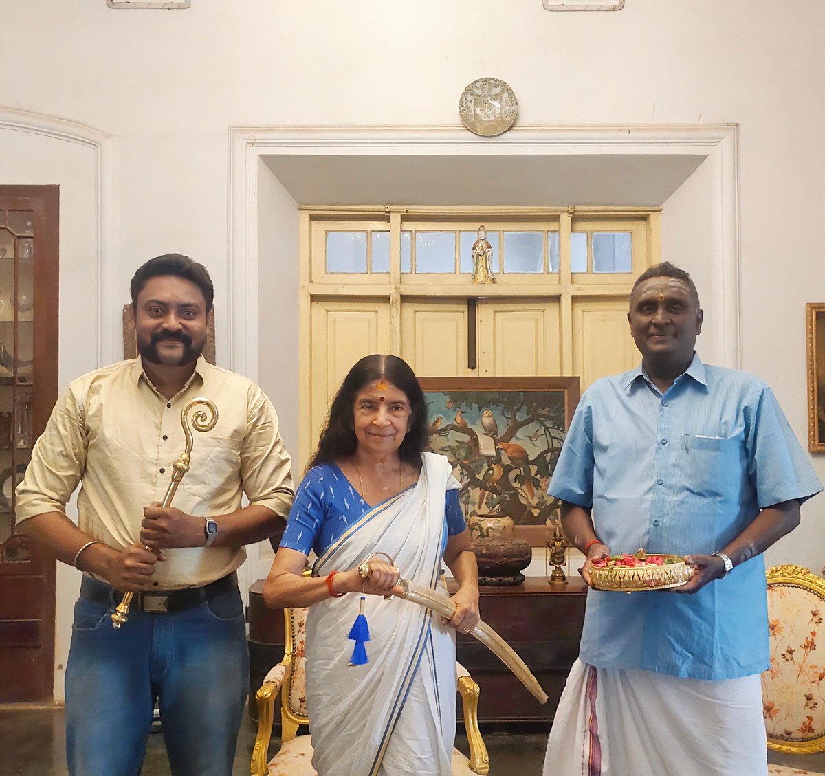 திருவிதாங்கூர் சமஸ்தானத்தின் ராணி பத்மஸ்ரீ அஸ்வதி திருநாள் கௌரி லட்சுமி பாய் அவர்களுடன் பாண்டியர்கள் தேடி பயணம் வரலாற்று ஆய்வு குழு