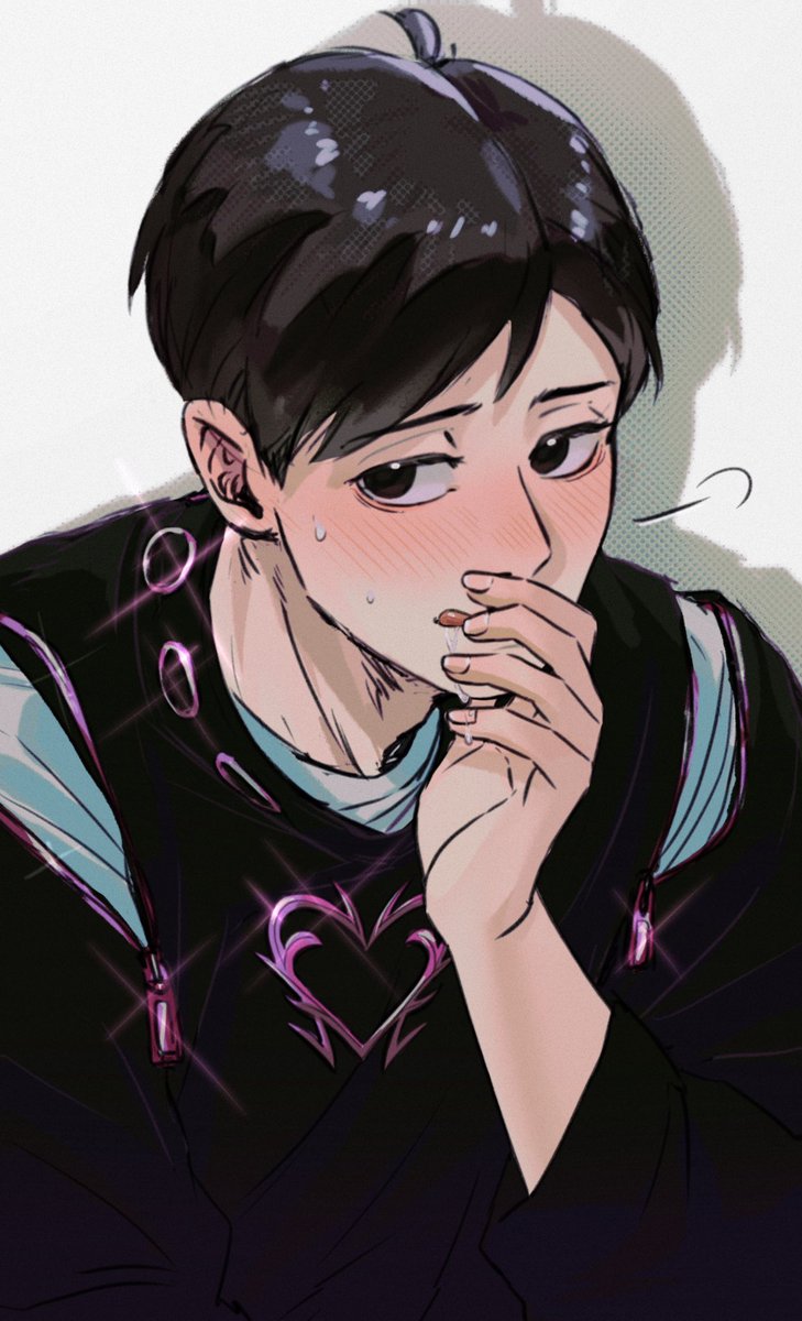 re-drew my favorite ennosaku pics cuz it had ben bothering me. 
(i added a small detail like sakusa’s extra moles and enooshita being a dirty dog 🐶 )

#ennosaku