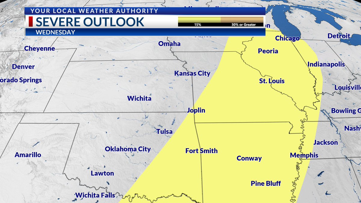 We are continuing to monitor an active pattern ahead of us by the end of the weekend and into early next week, where strong storms appear possible each day. Some days look to carry a greater threat than others, but data will continue to be refined in the coming days.