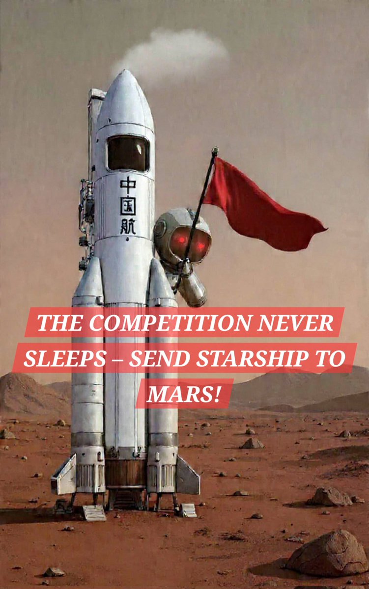 BambergerP1308's tweet photo. @elonmusk Elon, let me tickle your ambition! 🚨 If China lands a robot first, we’ll just be a 'remake... Please, let us see Starship on Mars! Drop the Moon distraction... make history. That’s why I’m here! 🔴🚀 #Starship #MarsNow https://t.co/fG5xgtb5Eq