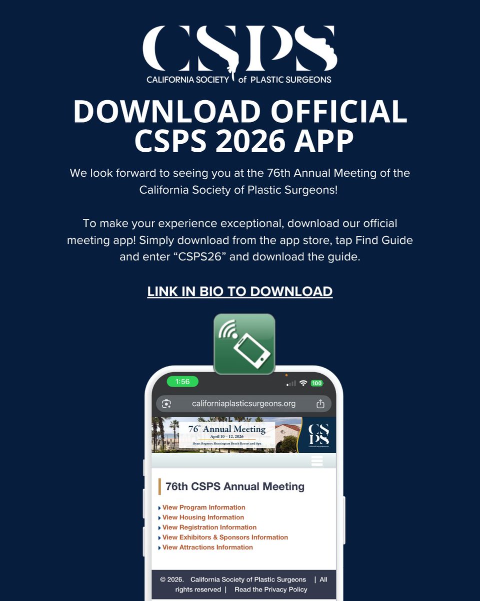 California Society of Plastic Surgeons tweet media