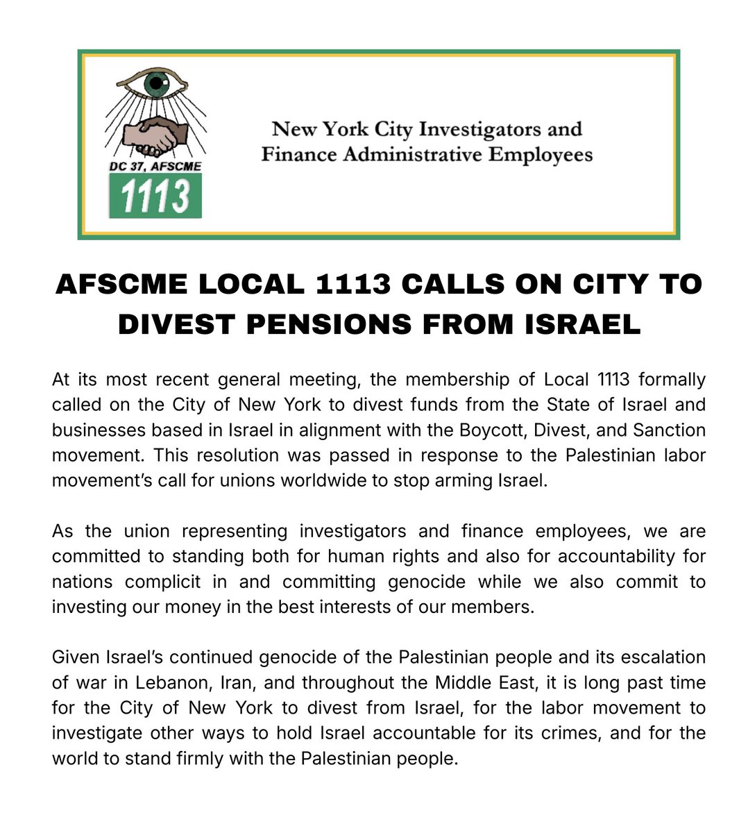 DC37 Local 1113 tweet media