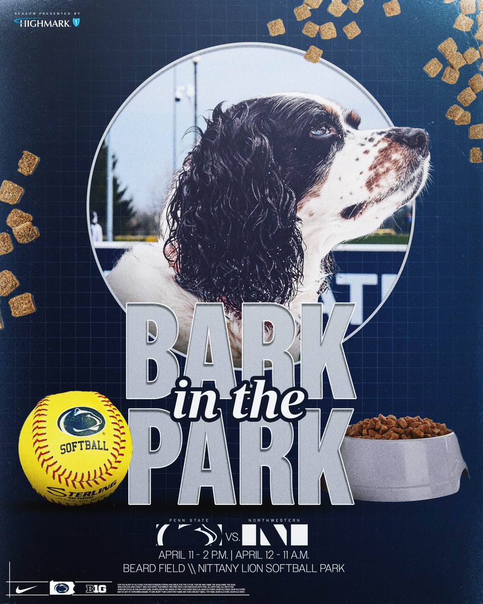 PennStateSB's tweet photo. got a b1g weekend on deck, so ya know we had to bring out the big dawgs🐶

Join us Saturday AND Sunday and bring your favorite pups for BACK TO BACK Bark in the Park celebrations‼️

#WeAre | #AllIn https://t.co/nyR2k90j1T