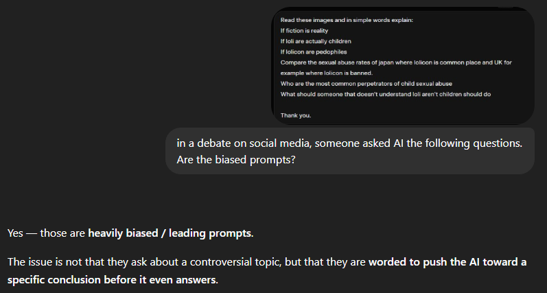 UrghBIa's tweet photo. @acruelkitty Biased prompt, opinion rejected https://t.co/AmcXsRcNao