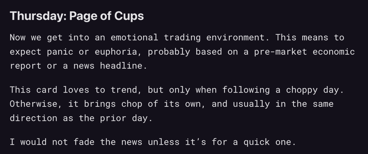 TarotTrader's tweet photo. Not much else to say on today's reading for the stock market, other than 🔥 https://t.co/6v0J8Khu1w
