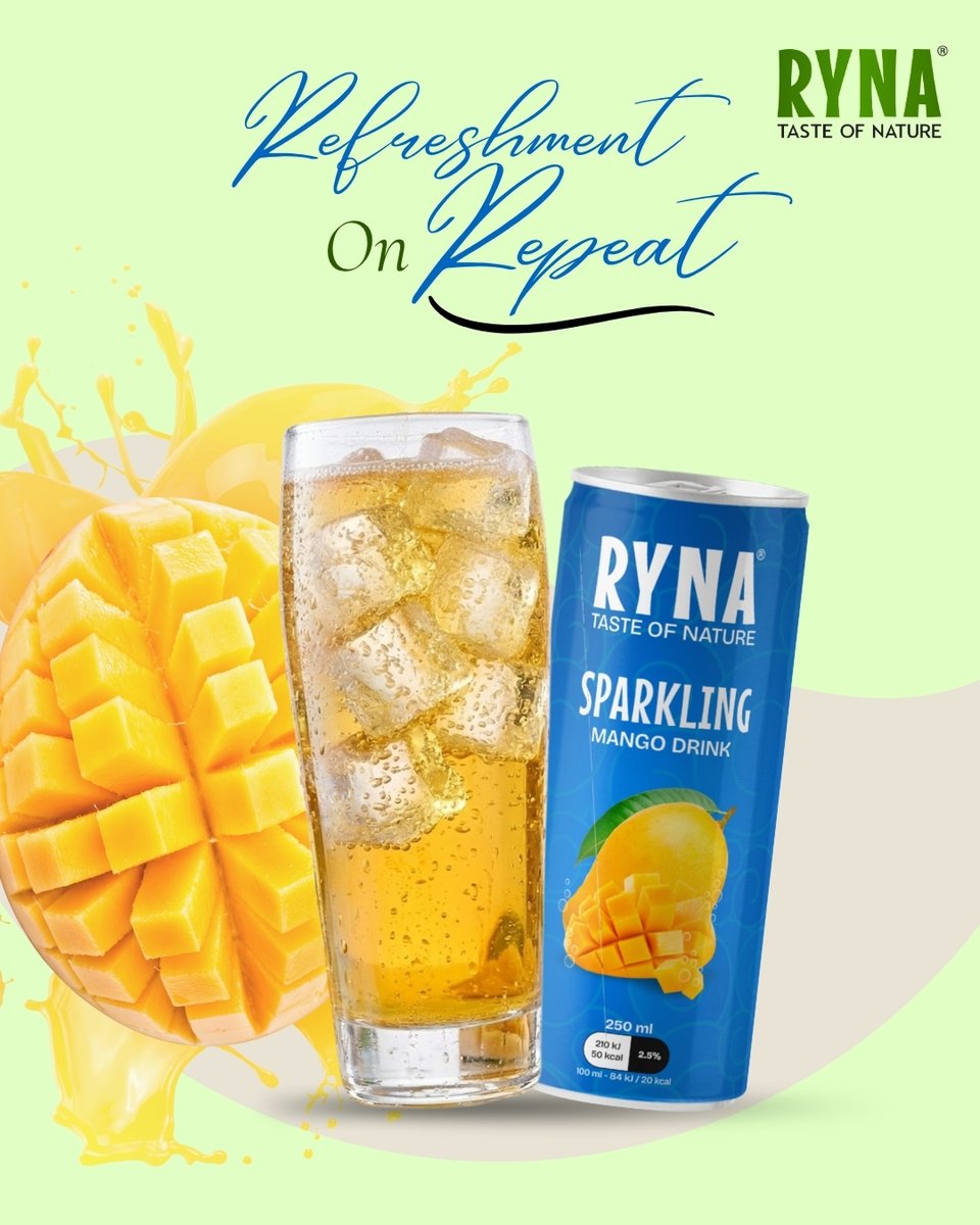 tajindiangroup1's tweet image. Sparkling Mango Refresh 🥭
Fizzing mango drink delivers tropical sweetness, icy refreshment, and vibrant energy for every moment.✨🥤
#CoolDrinks #JuiceLovers #rynajuice #mangojuice #mangolover #sparkling #Drink #Refreshment #Mango #fruitlover #tropicalfruit
