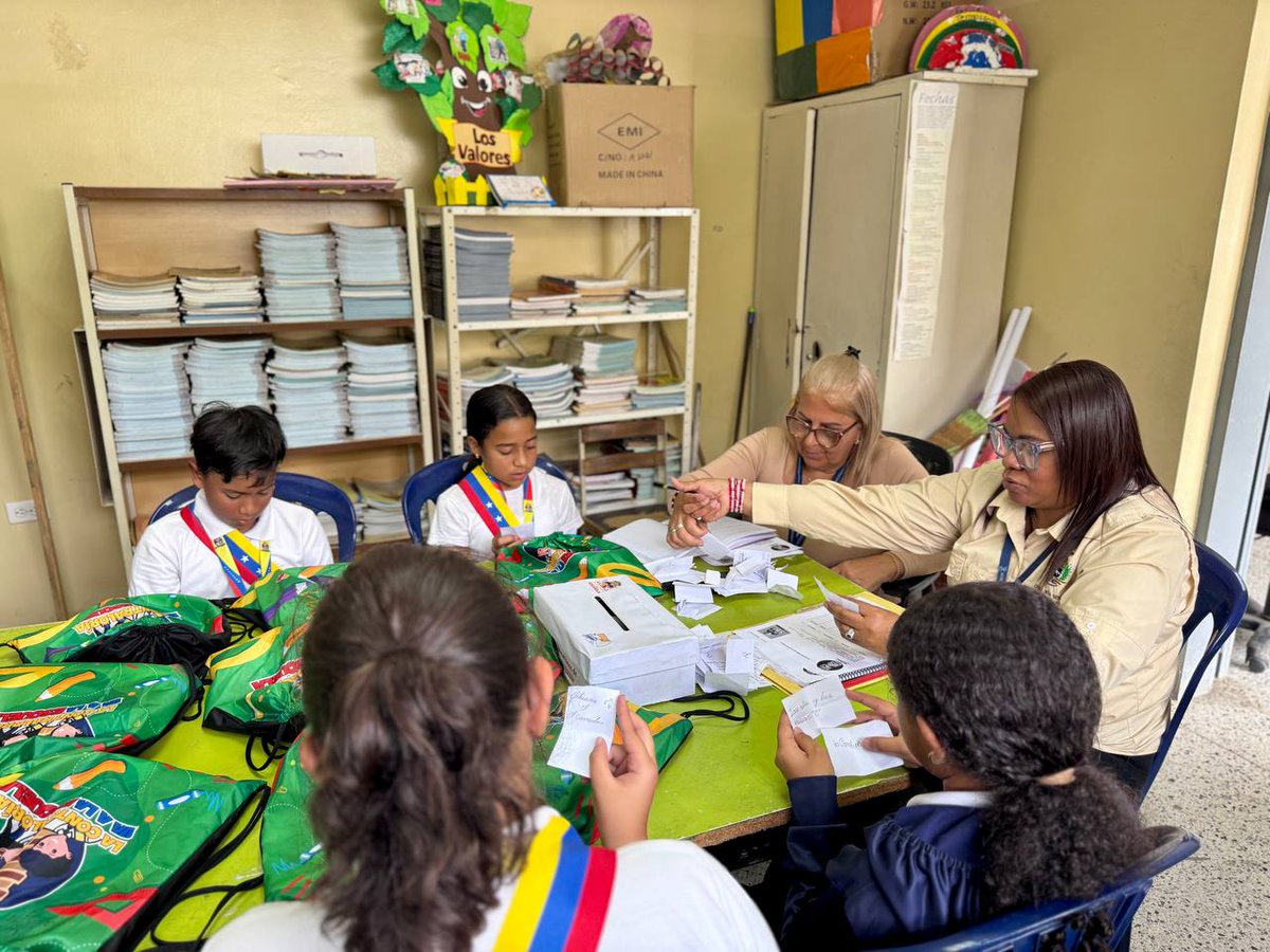 CGRVenezuela's tweet photo. #CGR | Programa La Contraloría va a la Escuela cumple con la fase final de su proceso formativo en Complejo Educativo Nacional Luis Beltrán Prieto Figueroa, ubicada en el municipio Sucre del estado Bolivariano de Miranda. https://t.co/Ya92BsCiaY