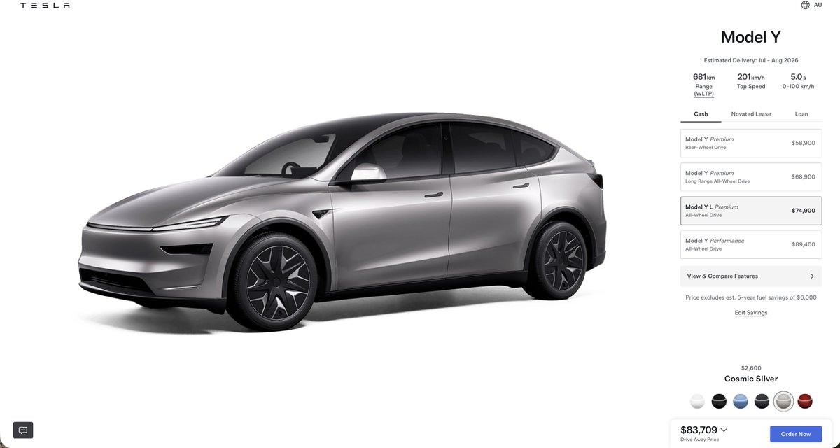 、 NEWS: Model Y L estimated delivery dates for new orders in