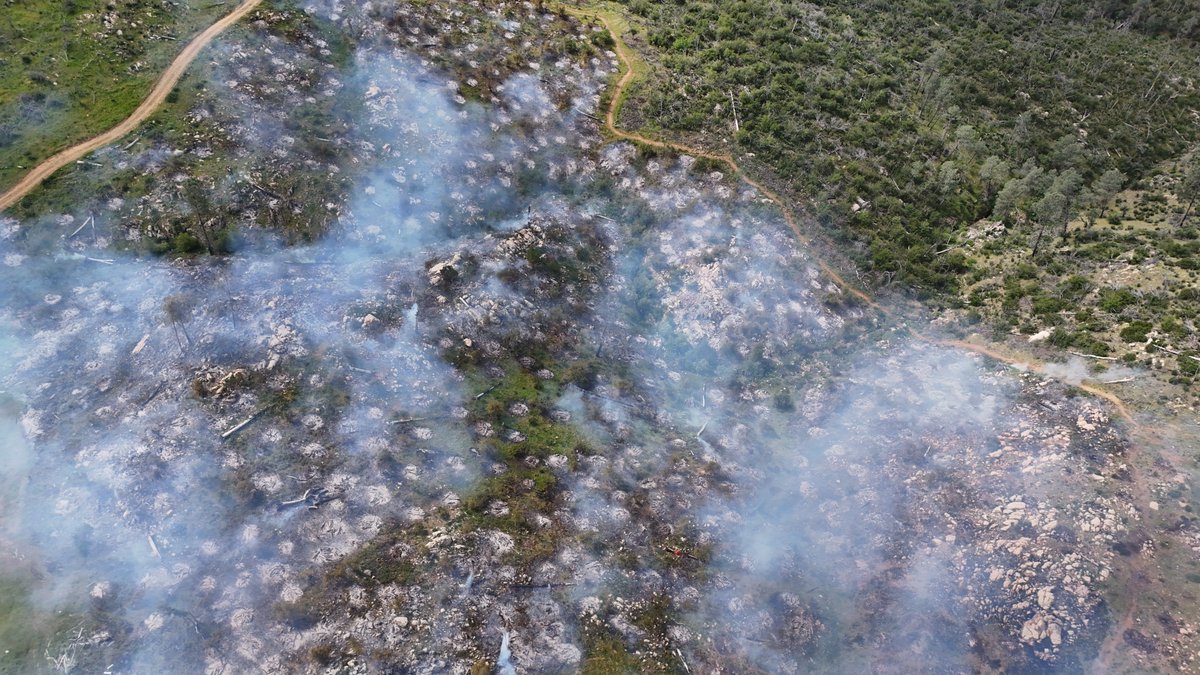 CALFIRE_ButteCo's tweet image. #Phoenix [update] Today's burn operation was very successful. We got good consumption of the piles of fire fuel, and the project finished ahead of schedule. This morning, smoke was visible from the valley floor around Oroville as our crews lit 500 piles and monitored the results.