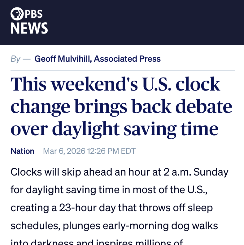 “For health, well-being, and safety, the best option is permanent Standard Time.” —Kenneth Wright, Director of the Sleep &amp; Chronobiology Laboratory at the University of Colorado