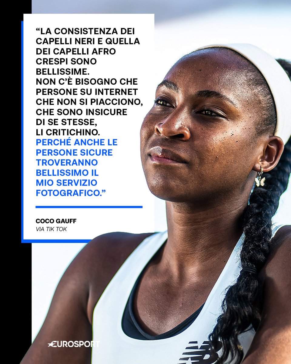 Eurosport_IT's tweet photo. Coco Gauff racconta il suo dolore sui social a causa dei messaggi offensivi ricevuti 🥺

#Tenni #Gauff https://t.co/gtcncL4Mah
