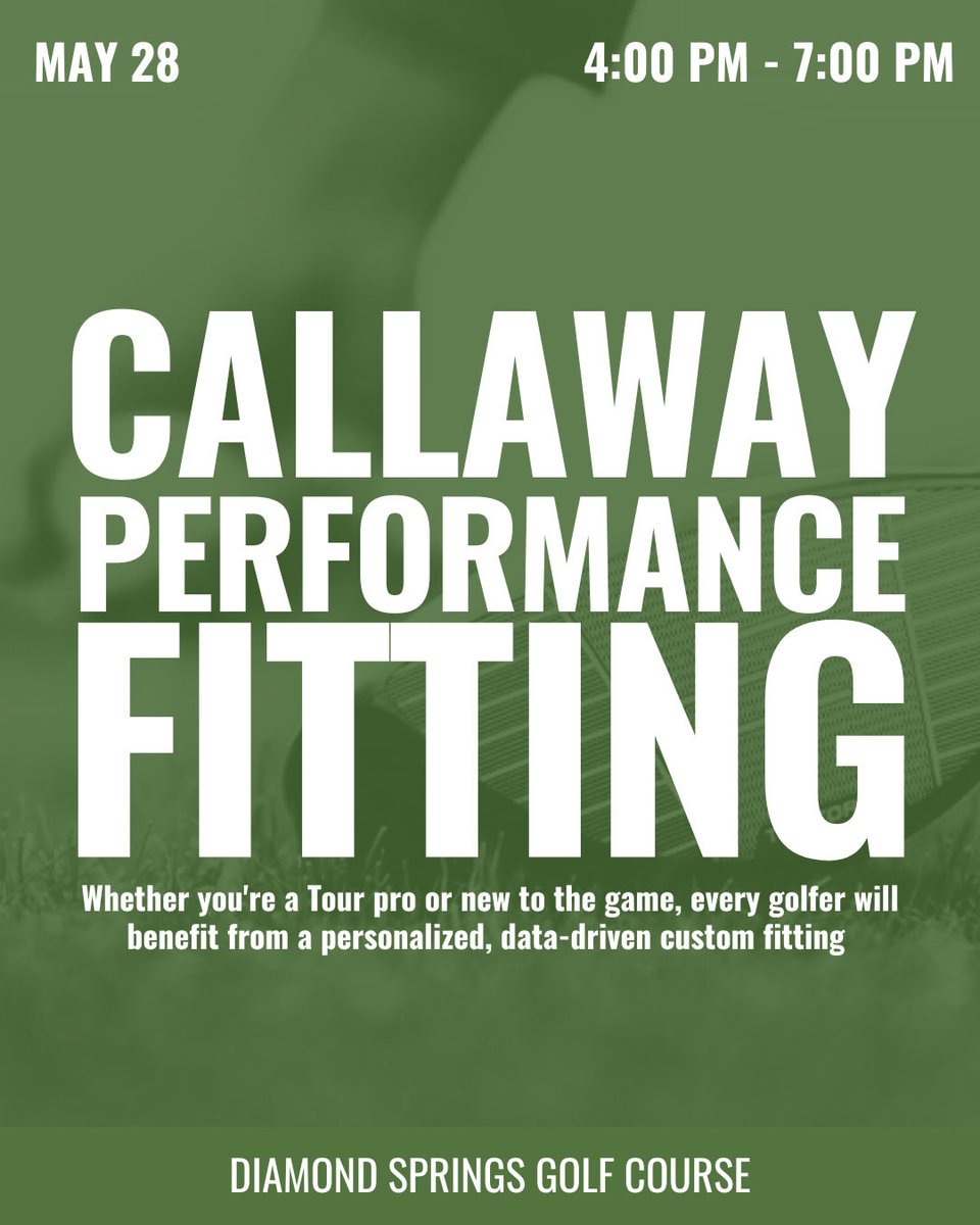 Diamond Springs Golf tweet media
