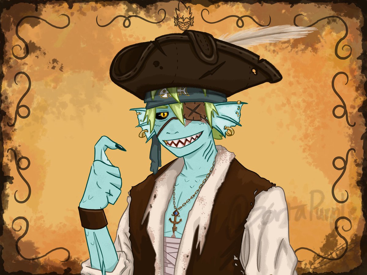 SortaPurple's tweet photo. Here is another one of my characters! Fennek the Sea Fox! He is an 5’2” Azarketi Pirate!
#art #artist #digitalart #ocs #dungeonsanddragons #fantasy https://t.co/7B47WFwdGH