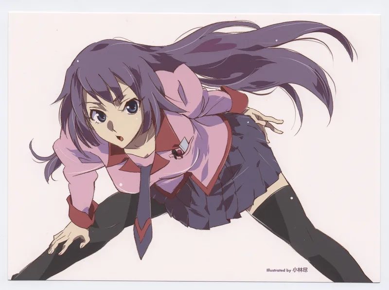 Day 830: Hitagi Senjougahara drawn by Kobayashi Jin