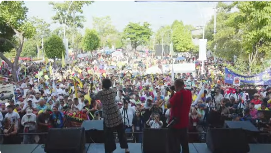 Barrancabermeja recibe a Iván Cepeda, presidente de Colombia: