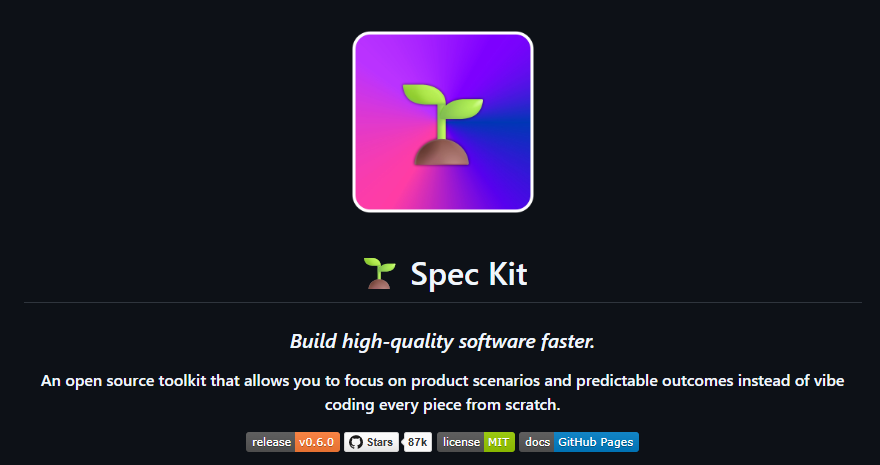 ErickSky's tweet image. 🚨 GitHub conoce los problemas de los vibecoders

[spec-kit]

El toolkit OFICIAL para Spec-Driven Development. 

Convierte tus specs en código REAL usando agentes IA.

Anti-vibe-coding puro… pero con loops autónomos, extensiones de la comunidad y hasta pirate speak.

Perfecto