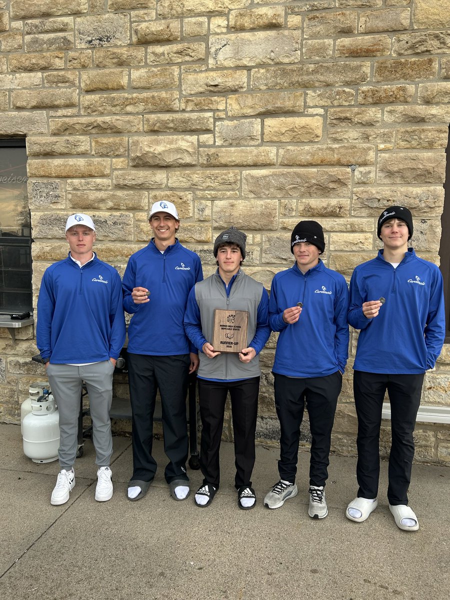 rischeds's tweet photo. Another good day for the Cardinals. Season low score of 306 and a 2nd place finish with 19 teams at the Norris Invite. Medal winners were Cole Pavelka (75) and Max Littrell (76). Archer 77, Keaton and Liam 78. 

Norris Coach James Myers runs a great meet! https://t.co/vmNON0WTli