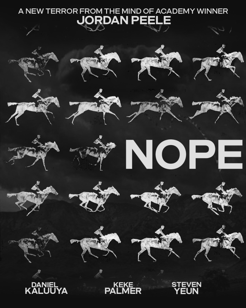 PosterEscape's tweet image. Great posters for Nope by @matt_burm 

#Nope