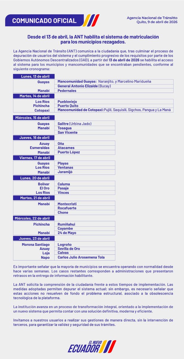ANT Ecuador tweet media