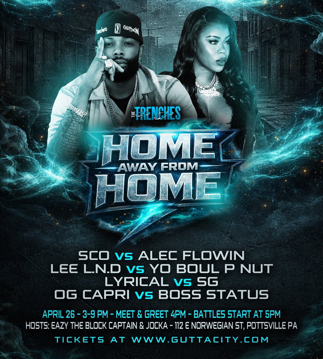EyeConic_Lyric's tweet photo. @GK_TheGunGod April 26 my next trenches event, we hit Pottsville PA https://t.co/y4V8iqSlfA