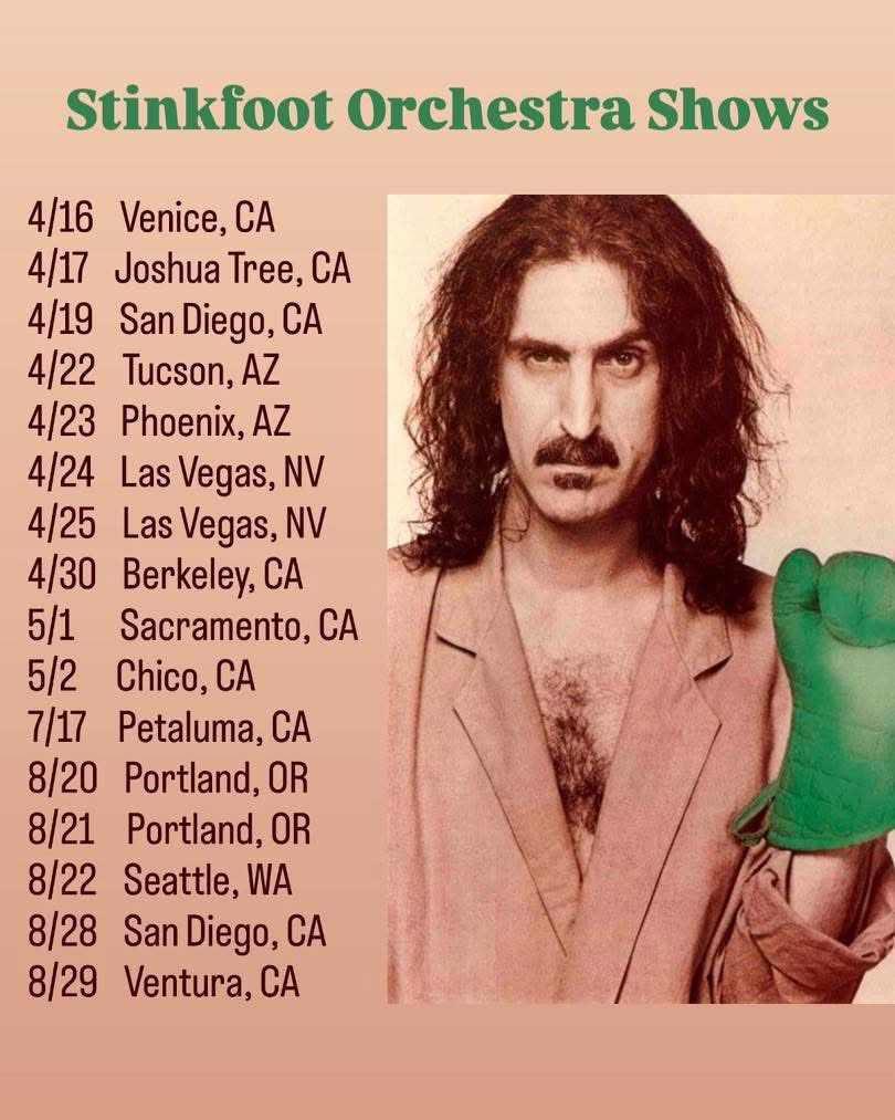 In case you missed it, here’s a full rundown of where Stinkfoot is taking the music of Frank Zappa in the next few months! #zappa