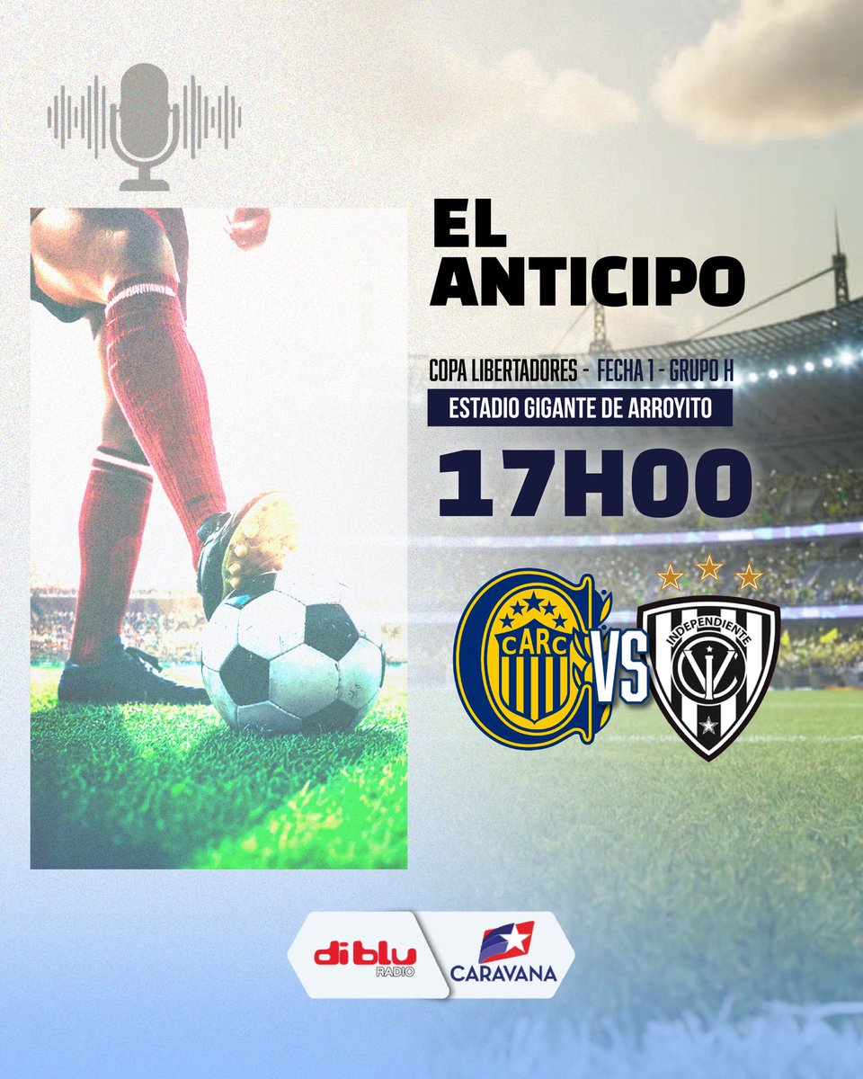 🔥 ¡LOS RAYADOS DEBUTAN EN COPA!

📋 Titulares de hoy:

🎙️ Relato: <a href="/robertoonar/">Roberto Carlos Oña Romero</a>  

🎙️ Comentarios: <a href="/marcolopezc95/">Marco López Castillo</a> - <a href="/AndresPonce28/">Andrés Ponce</a> 

🎙️ Informes: <a href="/danilocoello93/">Danilo Coello</a> 

🎙️ Comerciales: <a href="/Chinavelozb/">China Veloz</a> 

🇦🇷 <a href="/RosarioCentral/">Rosario Central</a> 🆚 <a href="/IDV_EC/">Independiente del Valle</a> 🇪🇨

🏆 <a href="/Libertadores/">CONMEBOL Libertadores</a>  
🗓️ Fecha 1 - Grupo H
🏟️ Gigante