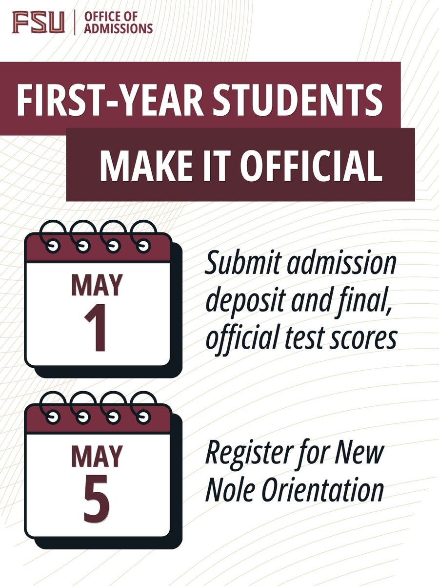 FSU Admissions tweet media