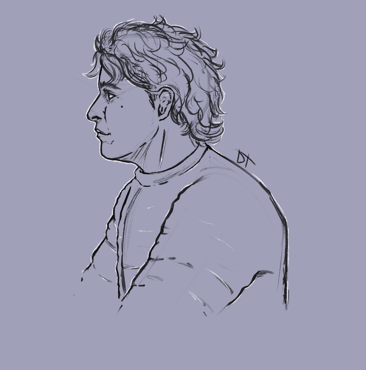 ToxicDoctor's tweet photo. Here is the first sketch of the KCD.

For some reason it's exciting and a little scary :D I'm still looking for Istvan's facial features. 

I relied heavily on the photo of young @loganhillier5 

#istvan #istvantoth #kcd2 #art #fanart https://t.co/I2MSv4HtMG