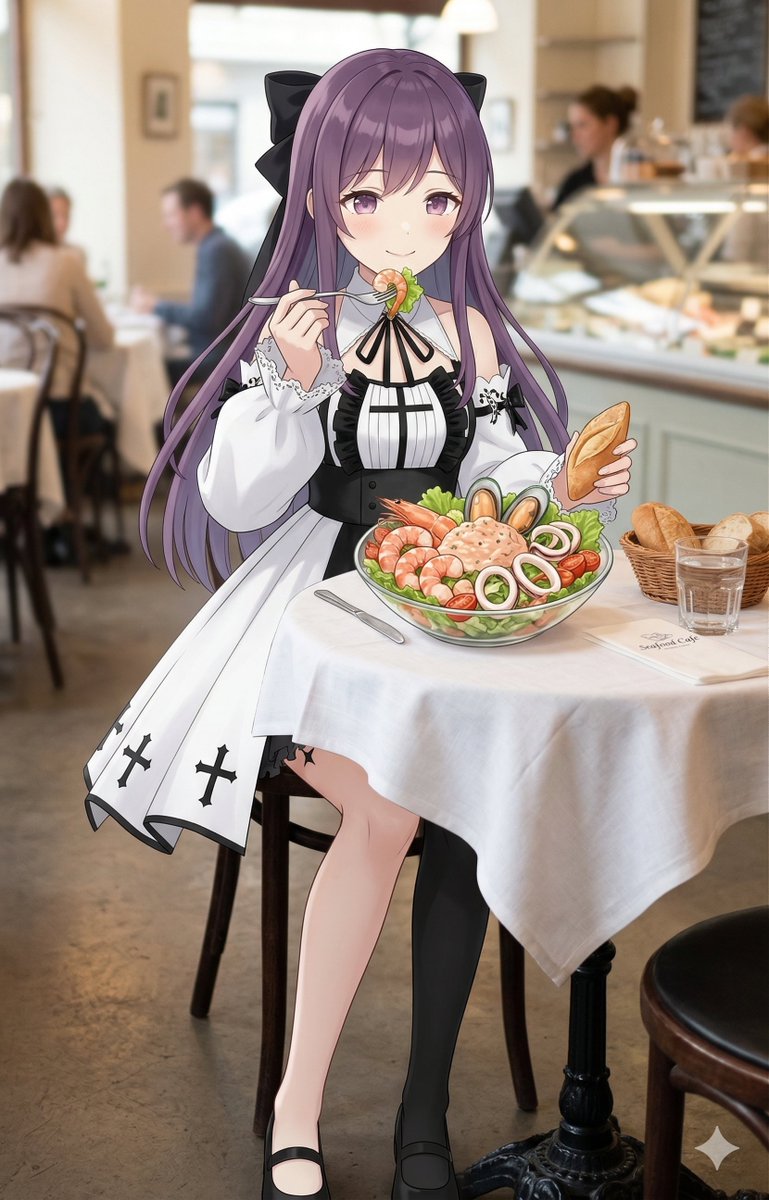 おはようございます(((o(*ﾟ▽ﾟ*)o)))
今日は、4月10日　みんな大好き！シーフードサラダの日
シーフードサラダ(*^▽^*)　うまうまｗ
今日も一日よろしくお願いいたします。
＃おはようVtuber