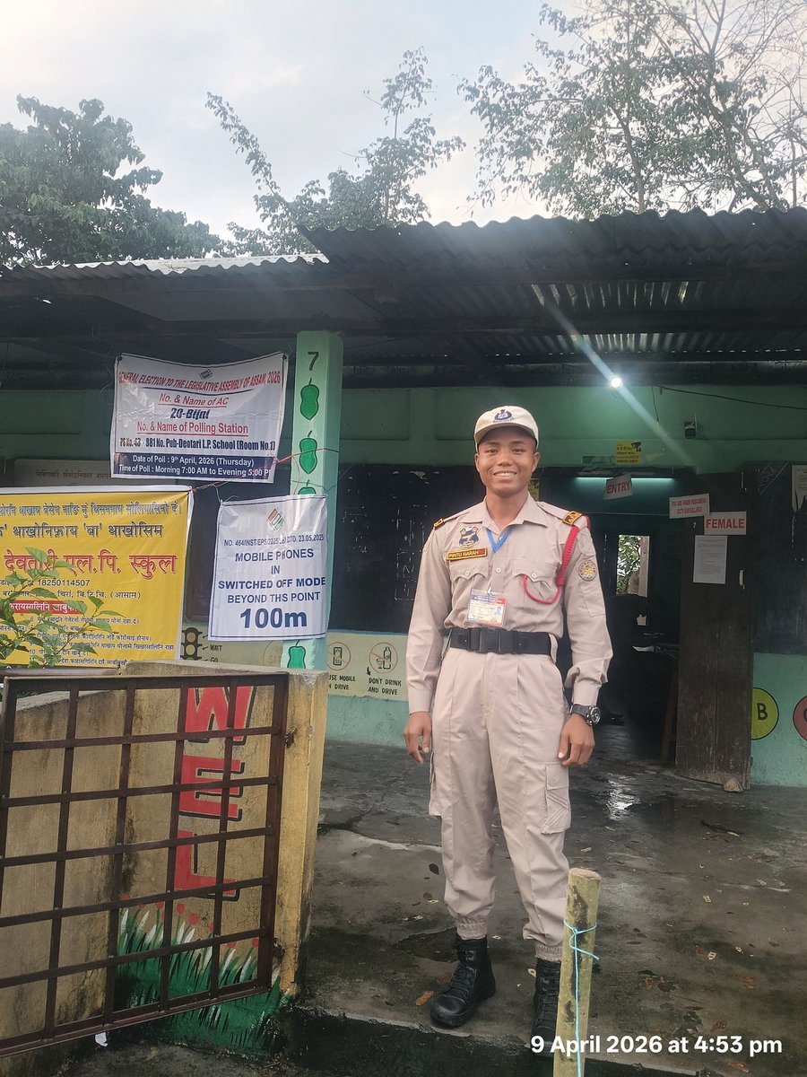 NarahPintu's tweet photo. Election duty 📍Chirang

#electionday #assamlegislativeassemblyelection2026 https://t.co/AQIIZiMt4w