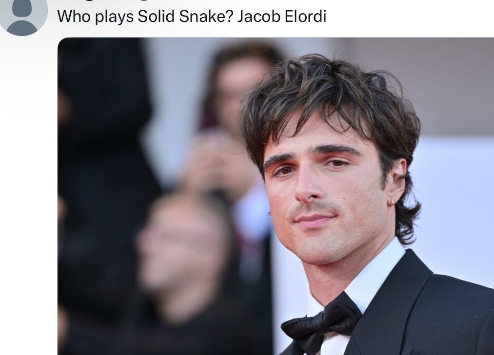 Actual tears please don’t make a metal gear solid movie