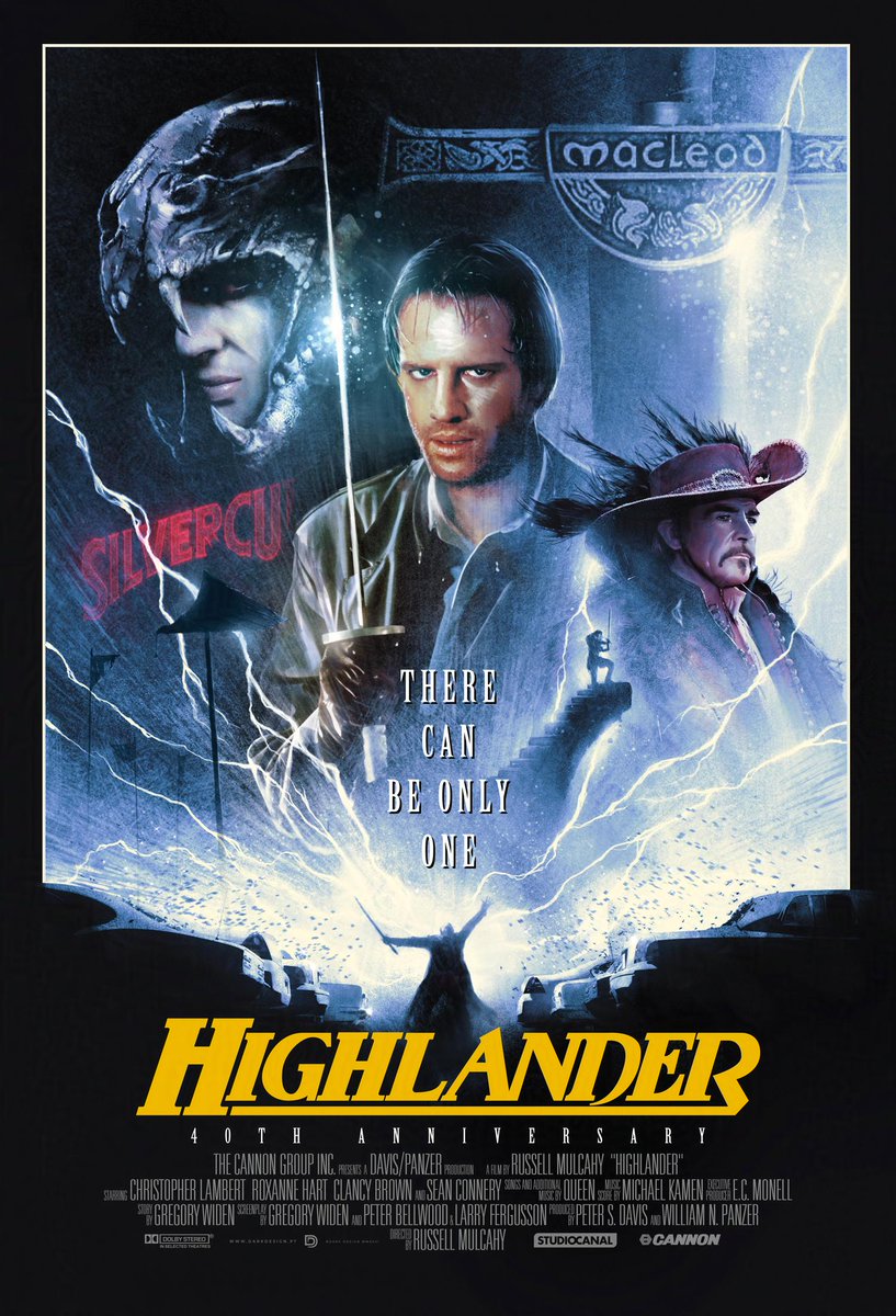 nunosarnadas's tweet image. My tribute poster to the classic "Highlander", celebrating its 40th anniversary. #highlander #posterdesign #keyart