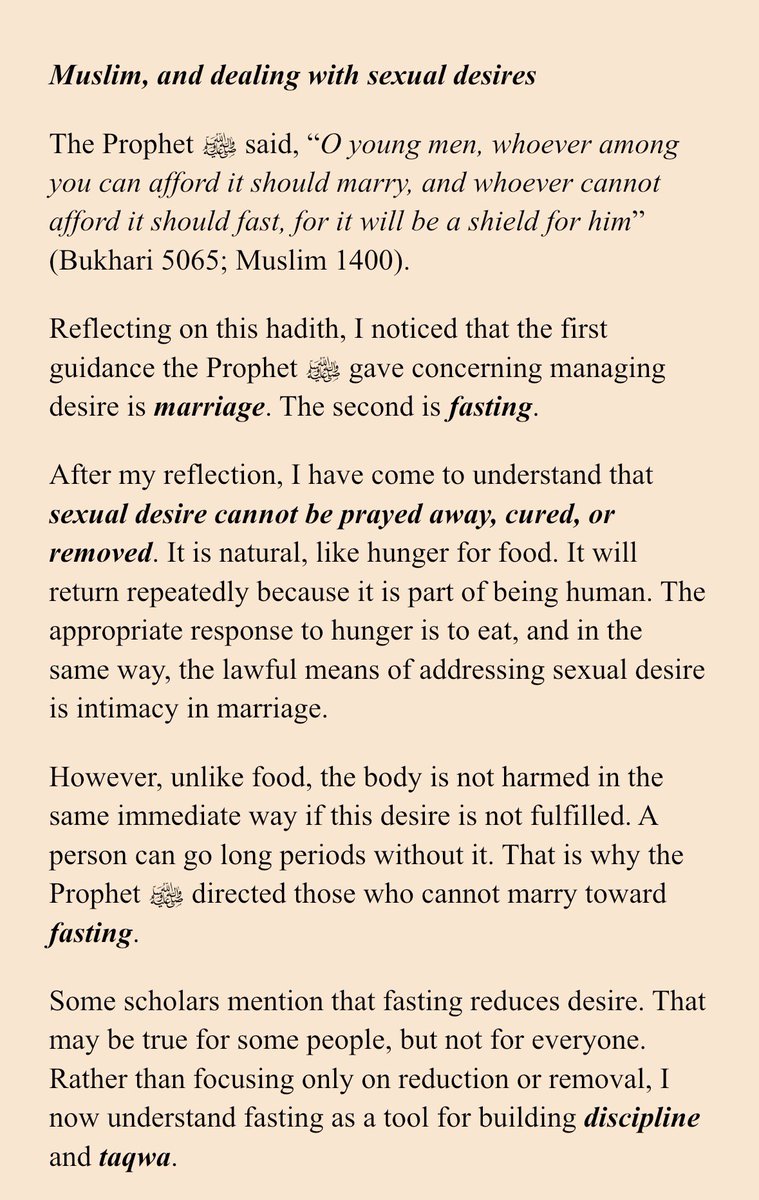 Halima_Fajr's tweet photo. Reflection: Muslim, and dealing with sexual desires. https://t.co/eIdoqNLRyq