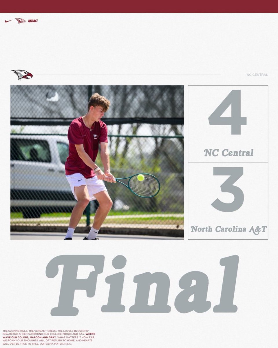 NCCU Men's Tennis tweet media