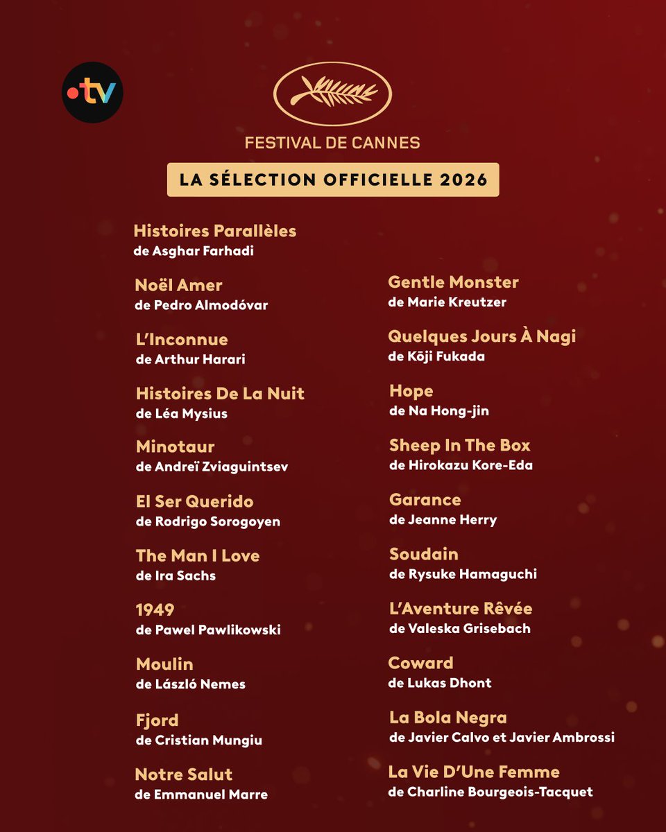 ClaireDiao's tweet photo. #Cannes2026 : Aucun film africain en compétition officielle mais 3 longs-metrages sélectionnés dans la section Un Certain Regard :  #DusabejamboClémentine (🇷🇼Rwanda), #RafikiFariala (🇨🇫République Centrafricaine), #LailaMarrakchi (🇲🇦Maroc). https://t.co/QXQXvdXfla