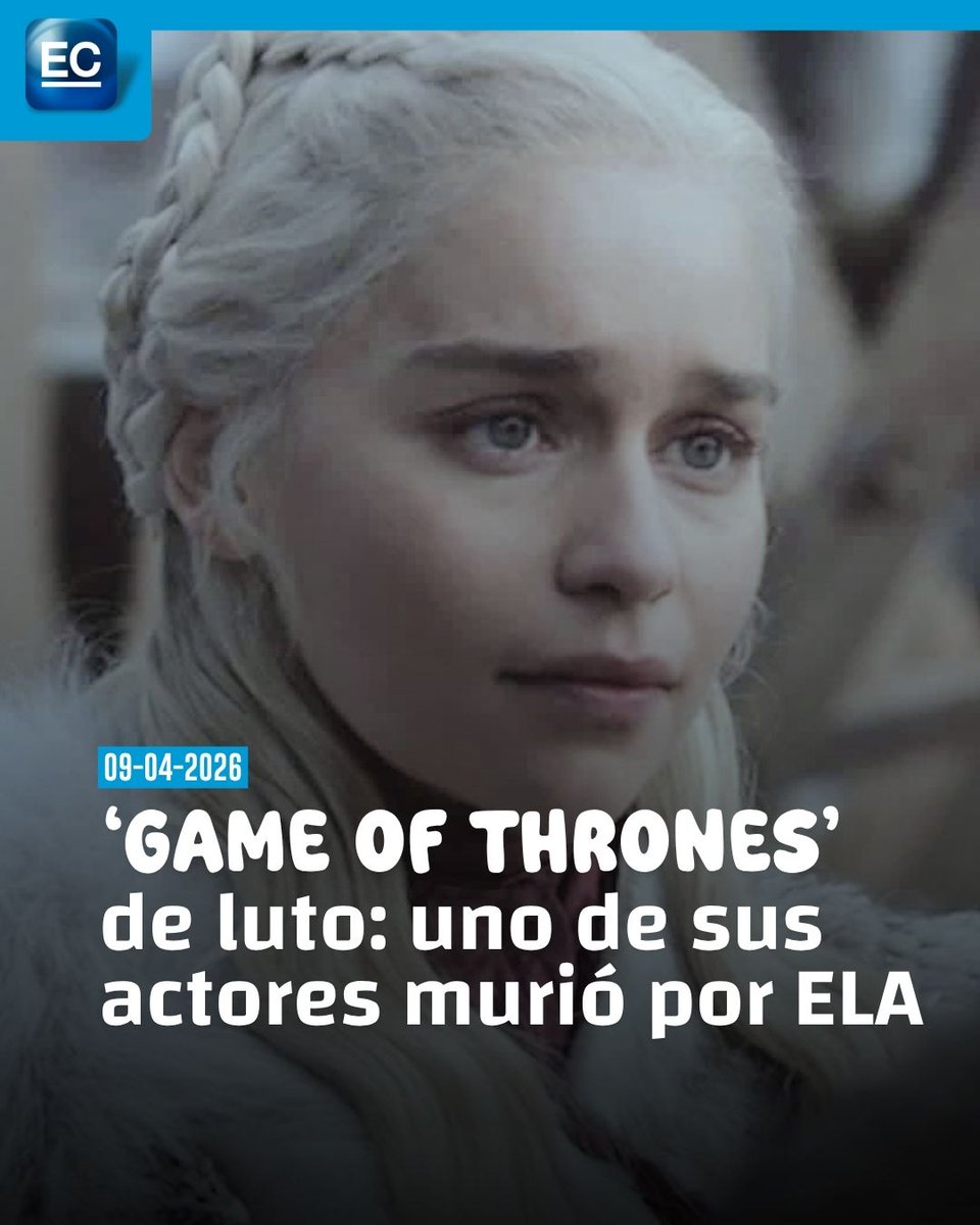 elcomerciocom's tweet photo. https://t.co/4DPlAdVoo7 | 🕊️ El actor de ‘Game of Thrones’ falleció a los 35 
#MichaelPatrick #GameOfThrones #ELA https://t.co/ijyLD7mxMV